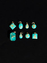 Load image into Gallery viewer, Sarso (Mustard) Blossom Mini Charm (Teal) -4