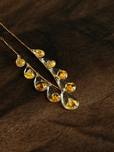 Load image into Gallery viewer, Honey Drops Necklace (Mustard/Sarso Flowers)