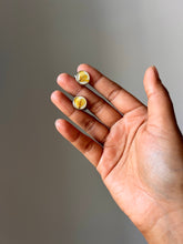 Load image into Gallery viewer, Mustard (Sarso) Flower Cufflinks