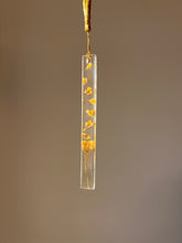 Load image into Gallery viewer, Transparent resin bookmark with handpicked mustard flowers from Dehradun, perfect for book lovers.