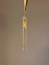 Load image into Gallery viewer, ShopKuhoo resin bookmark with golden tassel and natural mustard flowers for book lovers.