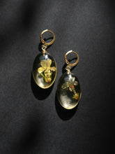 Load image into Gallery viewer, Buttercup Primrose Flower Huggie Hoop Earrings
