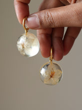 Load image into Gallery viewer, Solanum Flower Hoop Earrings
