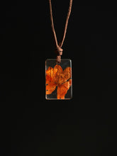 Load image into Gallery viewer, Orange Cosmos Flower Pendant
