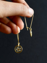 Load image into Gallery viewer, [RARE] Wild Himalayan Forget-Me-Not Flower Kidney Hook Earrings

