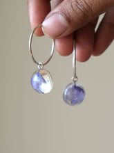 Load image into Gallery viewer, Larkspur Petal Big Hoop Earrings (925 Silver)
