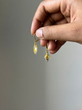 Load image into Gallery viewer, Sarso / Mustard Flower Huggie Earrings (Clear) -3

