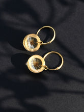 Load image into Gallery viewer, Dandelion Hoop Earrings -3

