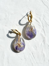 Load image into Gallery viewer, Larkspur Petal Hoop Earrings -2
