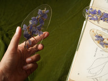 Load image into Gallery viewer, Larkspur Stem Hand-sculpted Bookmark
