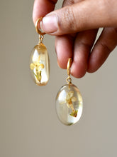 Load image into Gallery viewer, Buttercup Primrose Flower Huggie Hoop Earrings
