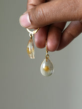 Load image into Gallery viewer, Dandelion Huggie Hoop Earrings -1
