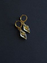 Load image into Gallery viewer, Sarso / Mustard Flower Huggie Earrings (Clear) -2
