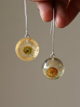 Load image into Gallery viewer, Himalayan Daisy Flower Long Hook Earrings (925 Silver)
