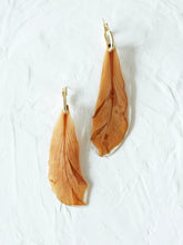 Load image into Gallery viewer, Kachnar Flower Petals Hand-sculpted Hoop Earrings
