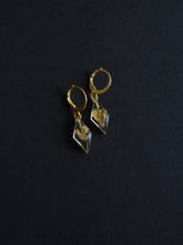 Load image into Gallery viewer, Sarso / Mustard Flower Huggie Earrings (Clear) -2
