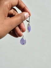 Load image into Gallery viewer, Larkspur Petal Small Hoop Earrings (925 Silver)
