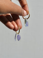 Load image into Gallery viewer, Larkspur Petal Hoop Earrings

