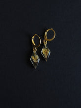 Load image into Gallery viewer, Sarso / Mustard Flower Huggie Earrings (Clear) -2
