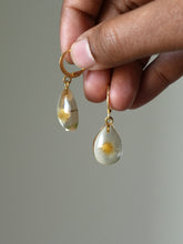 Load image into Gallery viewer, Dandelion Huggie Hoop Earrings -1
