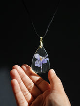 Load image into Gallery viewer, Larkspur Flower Pendant -4
