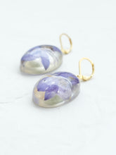 Load image into Gallery viewer, Larkspur Petal Huggie Hoop Earrings -6
