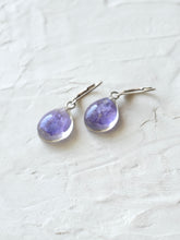 Load image into Gallery viewer, Larkspur Petal Small Hoop Earrings (925 Silver)
