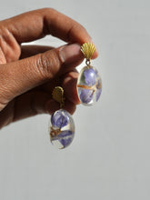 Load image into Gallery viewer, Larkspur Petal Stud Earrings
