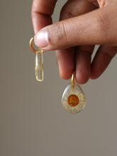 Load image into Gallery viewer, Himalayan Daisy Flower Hoop Earrings
