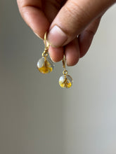 Load image into Gallery viewer, Sarso / Mustard Flower Huggie Earrings (Clear) -2
