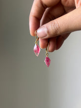 Load image into Gallery viewer, Bougainvillea Petal Huggie Hoop Earrings -2
