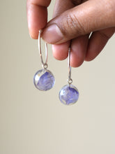 Load image into Gallery viewer, Larkspur Petal Big Hoop Earrings (925 Silver)
