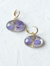 Load image into Gallery viewer, Larkspur Petal Hoop Earrings -3
