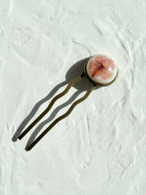 Load image into Gallery viewer, Verbena Flower Hair Fork / Juda Pin / Hair Bun Pin
