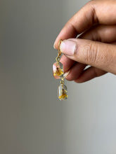 Load image into Gallery viewer, Sarso / Mustard Flower Huggie Earrings (Clear) -5
