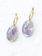 Load image into Gallery viewer, Larkspur Petal Hoop Earrings -5
