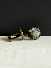 Load image into Gallery viewer, Alyssum Flower Sprig Cufflinks
