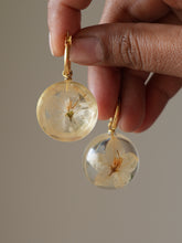Load image into Gallery viewer, Solanum Flower Hoop Earrings
