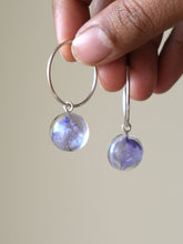 Load image into Gallery viewer, Larkspur Petal Big Hoop Earrings (925 Silver)

