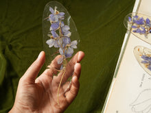 Load image into Gallery viewer, Larkspur Stem Hand-sculpted Bookmark
