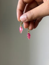 Load image into Gallery viewer, Bougainvillea Petal Huggie Hoop Earrings -2
