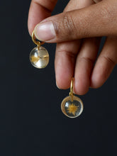Load image into Gallery viewer, Dandelion Hoop Earrings -5
