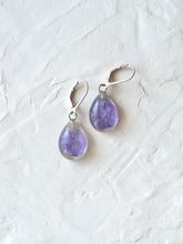 Load image into Gallery viewer, Larkspur Petal Small Hoop Earrings (925 Silver)

