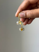 Load image into Gallery viewer, Sarso / Mustard Flower Huggie Earrings (Clear) -1
