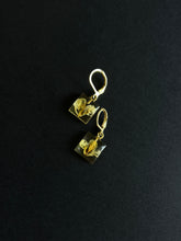 Load image into Gallery viewer, Sarso / Mustard Flower Huggie Earrings (Clear) -4
