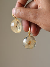 Load image into Gallery viewer, Solanum Flower Hoop Earrings

