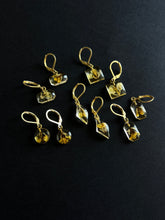 Load image into Gallery viewer, Sarso / Mustard Flower Huggie Earrings (Clear) -3
