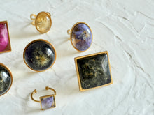 Load image into Gallery viewer, Larkspur Flower Petal Ring -2
