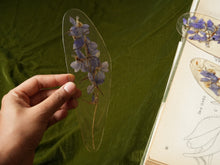 Load image into Gallery viewer, Larkspur Stem Hand-sculpted Bookmark

