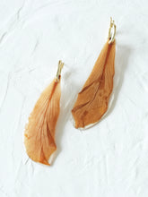 Load image into Gallery viewer, Kachnar Flower Petals Hand-sculpted Hoop Earrings
